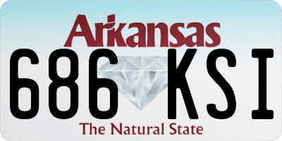 AR license plate 686KSI