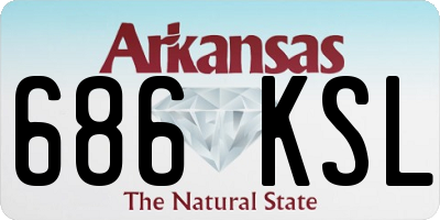 AR license plate 686KSL