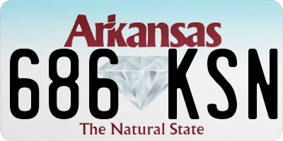 AR license plate 686KSN