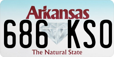 AR license plate 686KSO