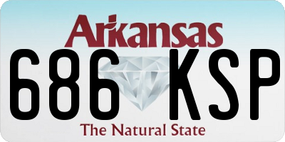 AR license plate 686KSP