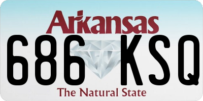 AR license plate 686KSQ