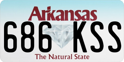 AR license plate 686KSS
