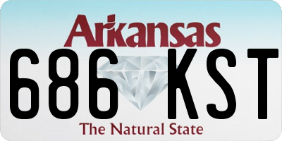 AR license plate 686KST