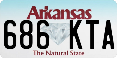 AR license plate 686KTA