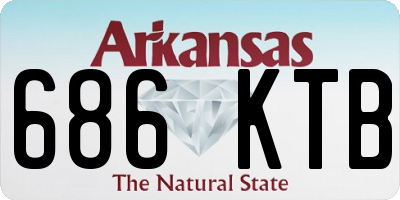 AR license plate 686KTB