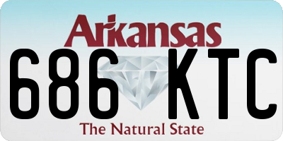 AR license plate 686KTC