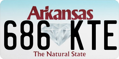 AR license plate 686KTE