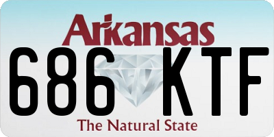 AR license plate 686KTF