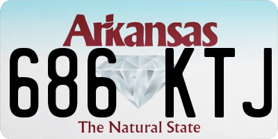 AR license plate 686KTJ