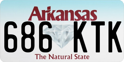 AR license plate 686KTK