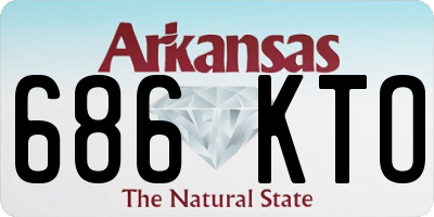 AR license plate 686KTO