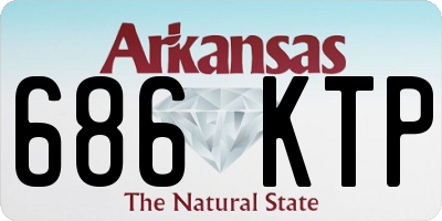 AR license plate 686KTP