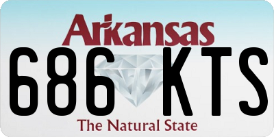 AR license plate 686KTS