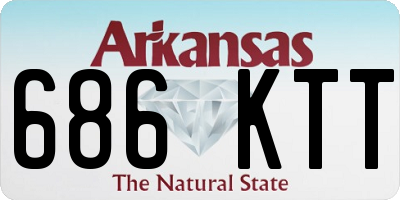 AR license plate 686KTT