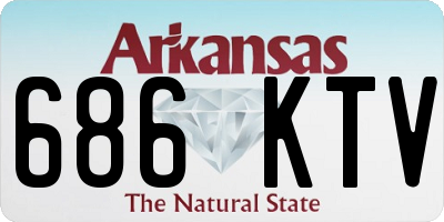 AR license plate 686KTV