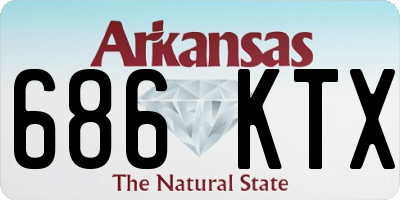 AR license plate 686KTX