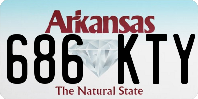 AR license plate 686KTY