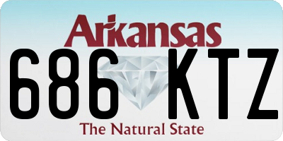 AR license plate 686KTZ