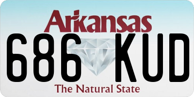 AR license plate 686KUD