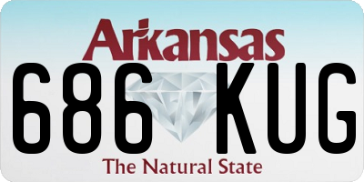 AR license plate 686KUG