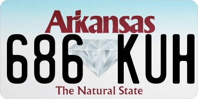 AR license plate 686KUH