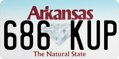 AR license plate 686KUP