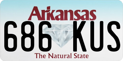 AR license plate 686KUS
