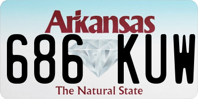 AR license plate 686KUW