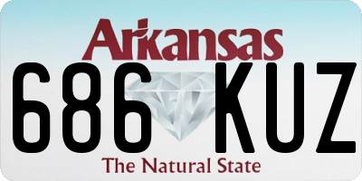 AR license plate 686KUZ