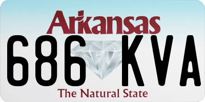 AR license plate 686KVA
