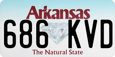 AR license plate 686KVD