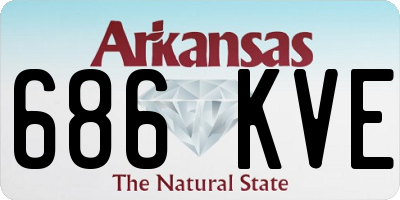 AR license plate 686KVE