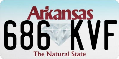AR license plate 686KVF