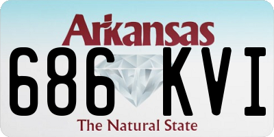 AR license plate 686KVI