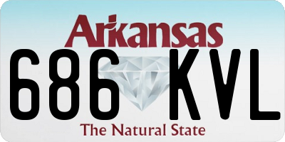 AR license plate 686KVL