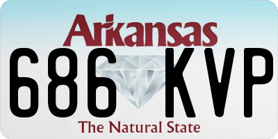 AR license plate 686KVP