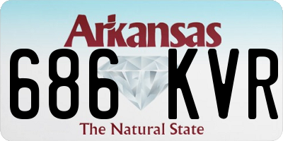 AR license plate 686KVR