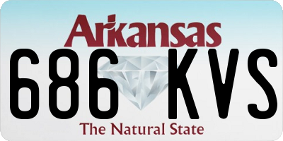 AR license plate 686KVS