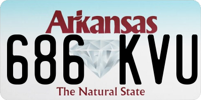 AR license plate 686KVU