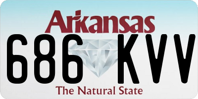 AR license plate 686KVV
