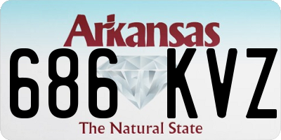 AR license plate 686KVZ