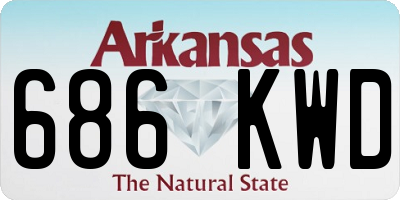 AR license plate 686KWD