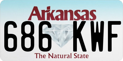 AR license plate 686KWF