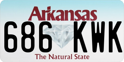 AR license plate 686KWK