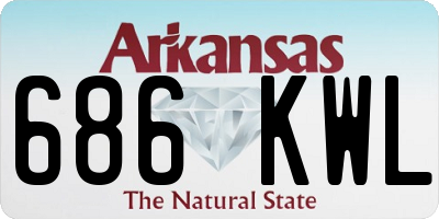 AR license plate 686KWL