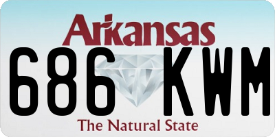 AR license plate 686KWM