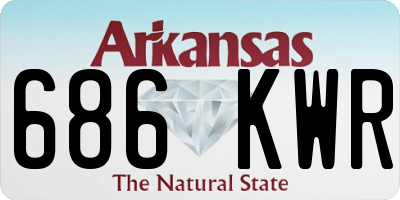 AR license plate 686KWR