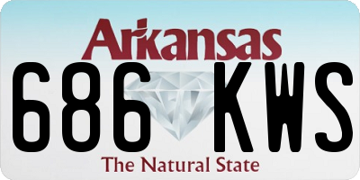 AR license plate 686KWS