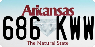 AR license plate 686KWW